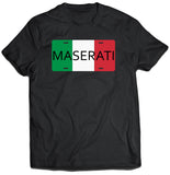 Italian Flag License Plate Maserati Shirt (Unisex)